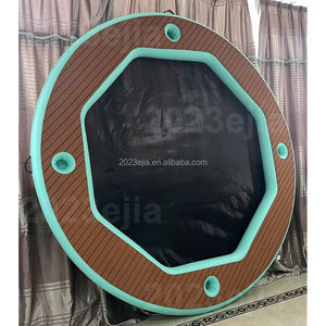 10 personnes plate-forme flottante <span class=keywords><strong>Restaurant</strong></span> Jet Ski bateau Yacht Pad île flottante plate-forme d'eau gonflable quai à vendre - Product Image 3