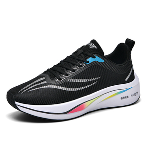 Zapatillas de running casuales para hombre, de nueva tendencia, ligeras, con cordones, placa de carbono, rebote, transpirables, de malla, para parejas - Product Image 5