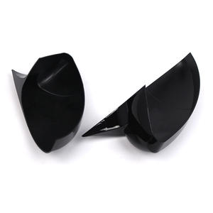 Cubierta de Espejo Retrovisor para Renault Megane Mk4, Material ABS, Cinta Adhesiva 3M, Juego Completo, Forma de Cuerno, Negro - Product Image 3