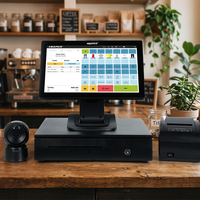 Mesin Kasir Layar Sentuh OEM ODM 15/15.6'' untuk Supermarket, Mesin POS Offline, Sistem Point of Sale