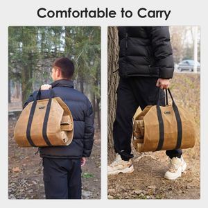 Free Sample Large, sturdy, factory-made log carrier bag for <b>fireplaces</b>, wood stoves, and <b>accessories</b> - Product Image 5