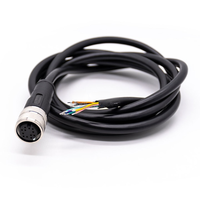 IP67 M16 Cables sobremoldeados Enchufe de conector de alimentación impermeable industrial