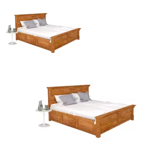 Cama de Madera de Teca de Alta Calidad, Diseños Sencillos al Mejor Precio, Hecha a Mano en Indonesia para Dormitorio, Villa, Hotel, Apartamento, ABS 43, Madera - Product Image 5