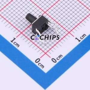 TS09-CBW1EH6.5 Tactile Switch Through hole-4P,4.5x4.5mm Switch Single Pole Single Throw Round Button 1.8N Through Hole - Product Image 2