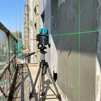 Niveau laser vert 3D industriel 360° automatique/manuel pour usage intérieur, ligne croisée 360° pour travaux intérieurs