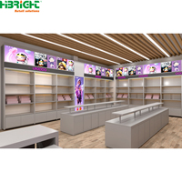 Mur d'affichage modulaire robuste en métal et bois Source Design pour solution de vente au détail de jouets de collection avec installation rapide