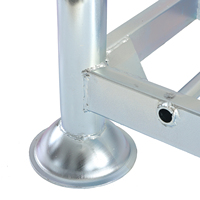 Transport facile Protection contre la corrosion Palette en acier galvanisé zinc poteau d'empilage support démontable pour le stockage de cargaison fournisseur OEM