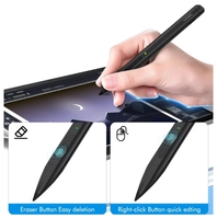 Stylet magnétique pour Microsoft Surface Matériau métallique en aluminium capacitif actif de niveau 4096