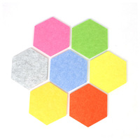 Panneaux acoustiques muraux modernes de qualité supérieure avec design hexagonal, installation autocollante pour café, salle de sport, hôtel, école