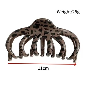 Pinza de Pelo Grande de Plástico con Diseño de Calabaza y Puntos Brillantes Estilo Coreano, Accesorio de Pelo Sencillo y Moderno, Regalo para Fiesta de Graduación - Product Image 3