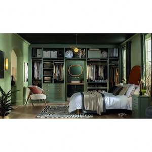 Armoire de rangement pour chambre à coucher, organisateur de rangement, étagères de rangement, placards de chambre à coucher, porte en verre, bois personnalisé, bois de luxe - Product Image 6