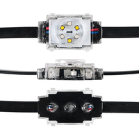 SHIJI Grosir Lampu Titik LED Jellyfish 30mm 6LED SMD3535 RGBW IP67 Ra85 untuk Pemasangan di Atap, 48V, Garansi 2 Tahun