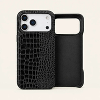 Étui de téléphone portable personnalisé à motif crocodile de l'Himalaya, dissipation de chaleur, adapté à l'iPhone, étui de téléphone portable semi-enveloppant