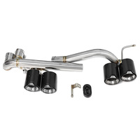 Tuyau d'échappement pour BMW E36 E46 E90 E92 316i 318i 320i 325i 330i jusqu'à M3 M4, diffuseur en acier inoxydable, embouts de silencieux en fibre de carbone