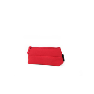 Bolsa de Cosméticos de <span class=keywords><strong>Neopreno</strong></span> para <span class=keywords><strong>Mujer</strong></span>, Diseño de Moda, Precio al por Mayor de Fábrica OEM, Estuche Rojo para Maquillaje y Lápiz Labial con Cierre - Product Image 3