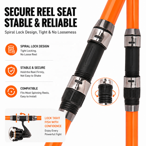 <span class=keywords><strong>Canne</strong></span> à pêche de surfcasting pour carpes, robuste, 3 sections, en fibre de carbone, style européen, 80-230g, pour gros gibier, articulation parallèle, 2,7m à 4,5m - Product Image 3