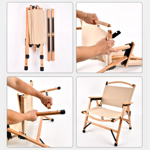 Sillas Plegables de Madera Resistentes y Ligeras <span class=keywords><strong>para</strong></span> Eventos al Aire Libre, <span class=keywords><strong>Playa</strong></span>, Picnic, <span class=keywords><strong>para</strong></span> Personas con Sobrepeso - Product Image 3