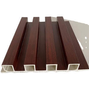 Interior Fluted Eco-Friendly Waterproof WPC Bamboo <strong>Plastic</strong> Wood 3D Wall Panel <strong>Sheet</strong> Wall <strong>Cladding</strong> Foshan Manufacturers - Product Image 2