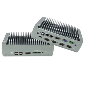 Không Quạt Công Nghiệp Mini PC Intel Core I5-7360U kép Lan 6x Com VGA + HD 9-36V điện áp rộng Linux - Product Image 4