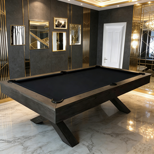 Mesa de <span class=keywords><strong>Billar</strong></span> JuLai JL-<span class=keywords><strong>15</strong></span> de 7/8/9 pies con Bolsillos de Cuero Genuino, Rieles de Madera Sólida, Duradera, Estilo Americano - Product Image 2