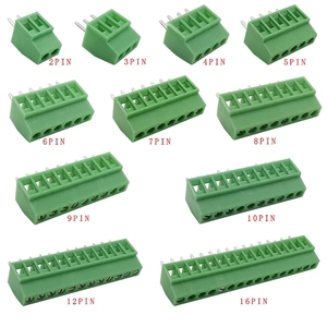 KF128 2.54mm PCB vidalı Terminal bloğu bağlayıcı KF128 2P 3P 4P 5P 6 P 7P 8P 9P 10P 12P 16 Pin 26-18AWG kablo terminal bloğu - Product Image 3