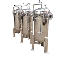 Boîtier de filtre à sac simple en acier inoxydable 304 de qualité sanitaire électro-polie 5 µm pour la filtration des produits chimiques de processus