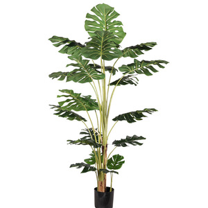 <b>Artificial</b> Monstera Deliciosa <b>Plant</b> <b>Large</b> Indoor Decor Greenery Silk Flower High Simulation Home Decoration Wedding Props - Product Image 4