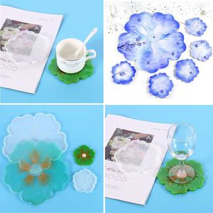 Silicone Petal Coaster Tray Desktop Jewelry Stall Crystal Casting Diy Cake <b>Tools</b> Silicon Mold for Resin <b>Craft</b> - Product Image 3