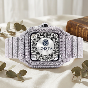Montre de luxe de qualité supérieure sertie de diamants, idéale pour les cadeaux et les occasions spéciales, disponible à prix d'exportation depuis l'Inde. - Product Image 3