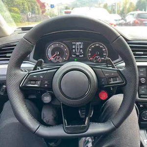 Convient pour Volkswagen CC, Passat, Polo, <span class=keywords><strong>Golf</strong></span> <span class=keywords><strong>6</strong></span>, <span class=keywords><strong>GTI</strong></span>, Passat, Touareg, Scirocco R Modification du volant en fibre de carbone - Product Image 3