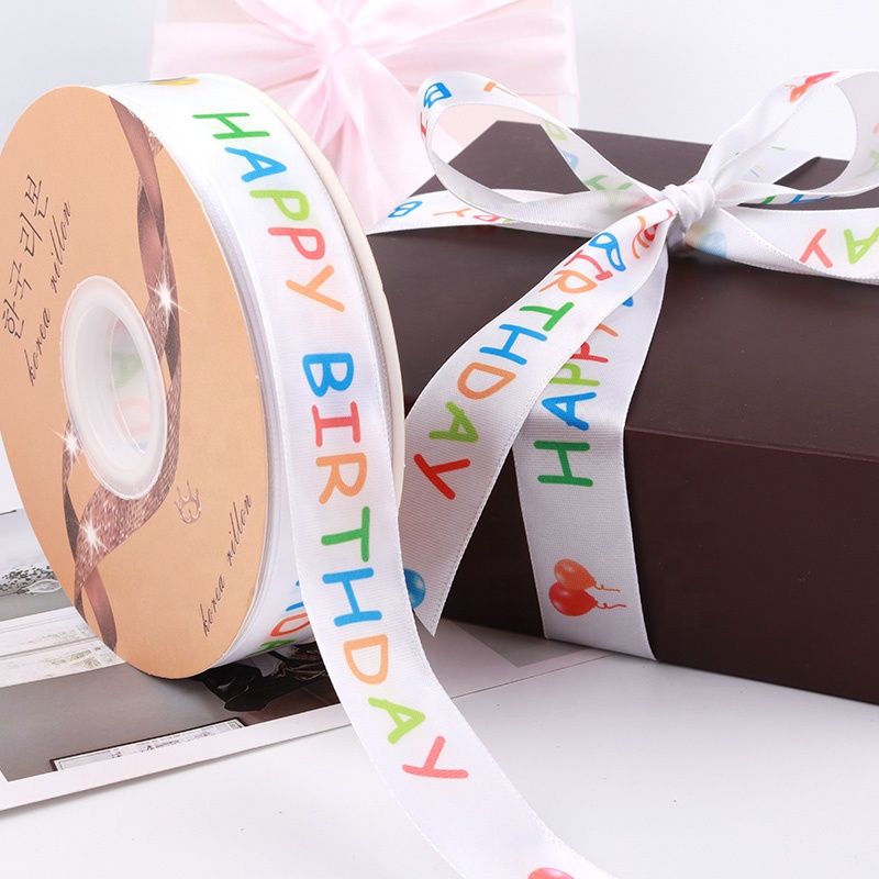 logo Digital Printing Ribbons logo Printed Gift Ribbons Printed Custom Crafts Ribbon Flowers