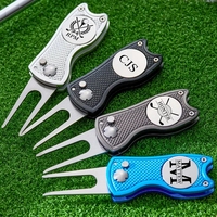 Marqueur de balle de golf personnalisé et outil de réparation de divots de golf en métal personnalisé