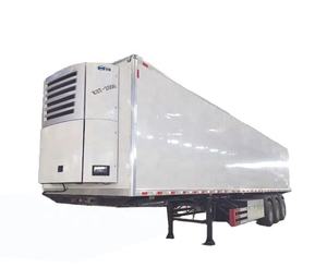Semi-remorque frigorifique alimentaire de 40 pieds, semi-remorque frigorifique articulée pour l'exportation, camion frigorifique 3 essieux en acier, en promotion - Product Image 4