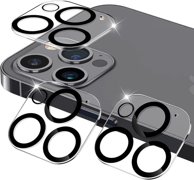9H Tempered Glass 2.5D Camera Lens Protector Silk Print Transparent Anti-Scratch for for 11 12 13 14 Series Mobile Phone