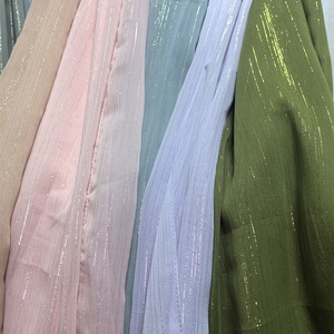 Mỏng Thoáng Khí Sáng Bóng Lụa Headscarf Sáng Bóng Bạc Lụa Nhăn Và Chảy Dài Khăn Hồi Giáo Malaysia Rắn Màu Khăn Choàng Hijab - Product Image 2