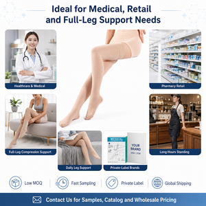 <span class=keywords><strong>Calze</strong></span> a Compressione Personalizzate per Donne, Graduazione Medica 20-30 mmHg, Supporto Forte, Punta Chiusa, Anti Vene Varicose - Product Image 6