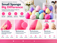Éponge de maquillage en gros sans latex, applicateur cosmétique en vrac, éponge de fond de teint souple en PU, fournisseur