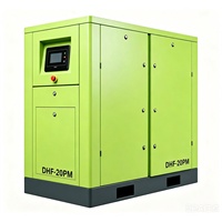 Compresseur d'air à vis à fréquence variable à aimant permanent silencieux et économe en énergie BOYUAN DHF Series DHF-20PM 380V refroidi par air 15KW