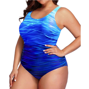 Nouveau design Sexy dos ouvert Durable eau ondulation dégradé Bikini <span class=keywords><strong>grande</strong></span> <span class=keywords><strong>taille</strong></span> ventre contrôle une pièce sport <span class=keywords><strong>maillot</strong></span> <span class=keywords><strong>de</strong></span> <span class=keywords><strong>bain</strong></span> pour les femmes - Product Image 3