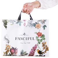 Sac de courses personnalisé en plastique HDPE avec poignée, pochette autoportante résistante à l'humidité pour l'emballage de chaussures et de vêtements