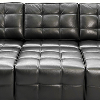 Sofá Modular Inteligente de Cuero Genuino Suave y Moderno, Sofá Cama Eléctrico Multifuncional Retráctil