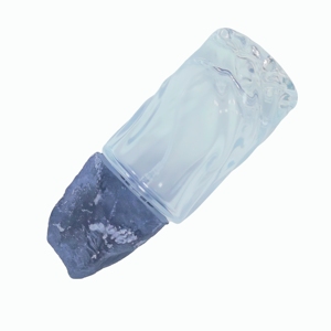 Mini botella de perfume de piedra negra, pequeño contenedor de piedra para almacenamiento de aceites esenciales, decoración de escritorio, adorno coleccionable de cristal - Product Image 4