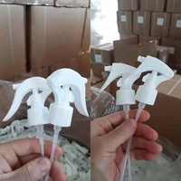 Pulvérisateur à gâchette miniature en plastique PP transparent noir et blanc de 24 mm et 28 mm pour le nettoyage des vitres de voiture