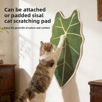 Griffoir mural vertical pour chat en sisal, style tropical, durable, sans perte de fibres, design simple, pour salon
