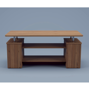 Table basse moderne en bois massif, table centrale pour la maison, le restaurant, le bureau, meubles élégants pour le salon avec bois de qualité supérieure durable