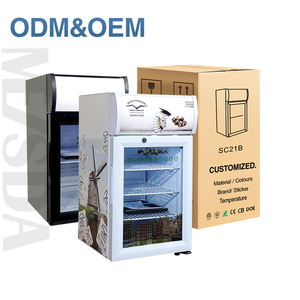 Mini <span class=keywords><strong>Nevera</strong></span> Meisda SC21B de 21L Negra Estándar con Tapa de Vidrio para Bebidas y Caviar - Product Image 1