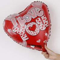 Ballon en feuille en forme de cœur imprimé Je t'aime Ballon de 18 pouces Espagnol Te Quiero Te Amo pour l'anniversaire Décoration de la Saint-Valentin