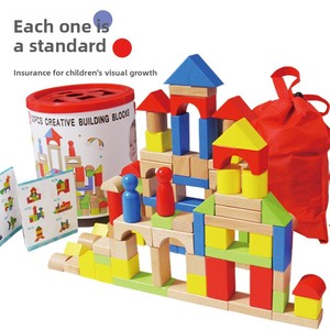 कस्टम लोगो बीटेक लकड़ी के निर्माण ब्लॉक ने बच्चों के लिए 50-100 टुकड़े प्रारंभिक शैक्षिक ओएम मॉडल खिलौना - Product Image 2