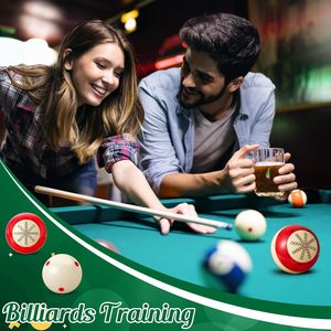 Bille de billard d'entraînement Gemscream, taille réglementaire 2-1/4 pouces, avec points pour la pratique - Product Image 5