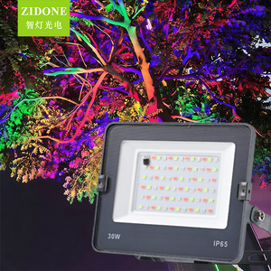 Reflector LED RGB <span class=keywords><strong>para</strong></span> Halloween de 10W, WiFi, Exterior, IP66, Impermeable, Control por Voz y App, Cambio de Color Inteligente - Product Image 1